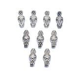 Silver Kholapuri Beads 20 MM Per Packet of 30 Pcs- (KBP-015)